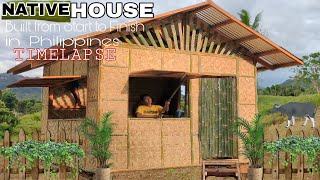 NATIVE HOUSE BUILT FROM START TO FINISH  30000 PESOS GASTOS  TIMELAPSE [upl. by Zurn14]