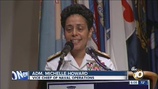 US Navy swears in first female 4star admiral [upl. by Ruy]