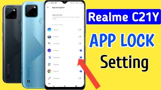 How to set app lock in realme C21Y Realme C21Y app lock setting [upl. by Staffard]