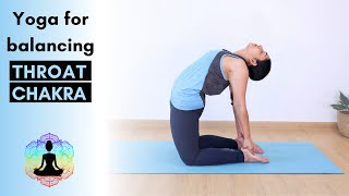 Yoga for Throat Chakra  20mins Yoga Practice to Balance Vishuddhi Chakra [upl. by Andria776]