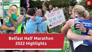 Belfast Half Marathon Highlights 2022 [upl. by Analak428]