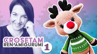 Ren amigurumi croșetat pas cu pas 1 [upl. by Fagaly791]