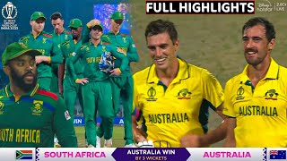 Australia vs South Africa World Cup 2023 Semifinal Full Match HighlightsAUS vs SA WC Full Highlight [upl. by Yaja]