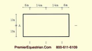 How to set up Dressage Letters 20x40 Arena Premier Equestrian [upl. by Novelia]