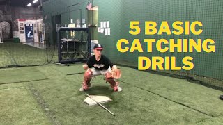 5 Basic Catcher Drills for beginners to improve as a catcher [upl. by Attenhoj]