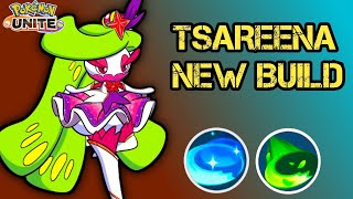 TSAREENA One Shot BuildHow to Ply Triple Axel and Grassy Glide Pokemon Unite [upl. by Oiziruam]