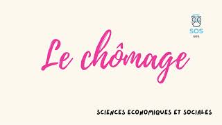 Le chômage  1 Notion en 2 minutes  SES [upl. by Anahpets]