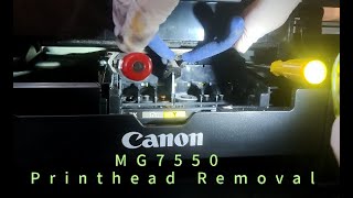 FixStuff  Canon Pixma MG7550 How to Remove and Refit Printhead [upl. by Melissa]