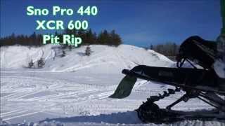 Sno Pro and XCR Pit Rip [upl. by Mercado]