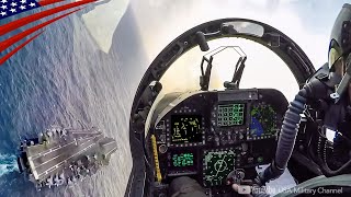 Top Gun Fighter Jet FA18 Super Hornet Impressive Cockpit View [upl. by Aennil193]