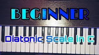 Beginner Diatonic scale in C  Right fingering  Exercise [upl. by Eiramalegna401]