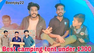 कैंपिंग टेंट Unboxing  CAMPING on a Budget Best Tent Under 1300 [upl. by Eisdnyl]