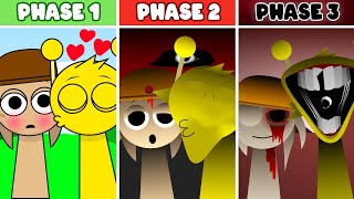 All Reactions and Phases of Simon amp Tunner KISSING In Incredibox Sprunki Sinner Edition [upl. by Auginahs]