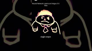 Neural network learns an image of man neuralnetwork machinelearning [upl. by Fedirko986]