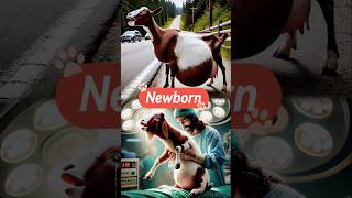 NewbornA Mother Goats Last Fight 🐐 jesus goat newborn love newlife rescue pregnancy [upl. by Siloum]