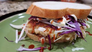 Crab Cake Sandwich  Wegmans Crab Cake Sandwich at home [upl. by Eelrebmik]