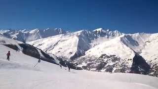 descentes de la piste des Lutins Valloire mars 2014 [upl. by Rosaleen]