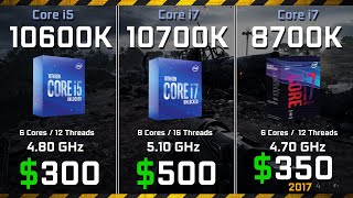 Core i510600K vs i710700K vs i78700K Test in Games and Render Performance [upl. by Winters]