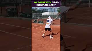 ON COURT WITH DIEGO SCHWARTZMAN tennis shorts [upl. by Lenhart]