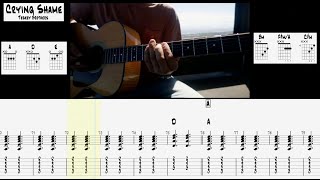 How to Play  Teskey Brothers Crying Shame  Beginner Acoustic Guitar Lesson w Tab [upl. by Sorips389]