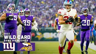 New York Giants vs Minnesota Vikings  2022 Super Wild Card Weekend Game Highlights [upl. by Shapiro138]