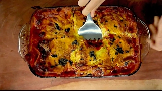 Quick amp Easy VEGAN Lasagna With Mushrooms amp Cauliflower [upl. by Adirem]