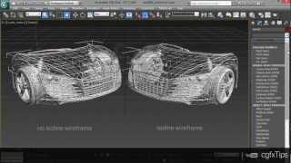 3ds max Tutorial Isoline Wireframe Render Mental Ray [upl. by Hepzi]