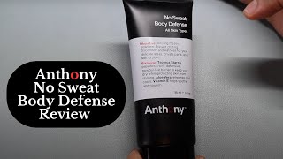 Anthony  No Sweat Body Defense  Review [upl. by Marentic]