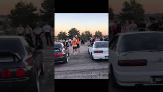 R32 gtr vs integra 2step r32gtr jdmlegends flames acura [upl. by Proffitt]