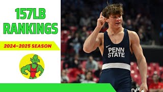 157lb Preseason RANKINGS  2425 NCAA Wrestling Season [upl. by Aicatsal]