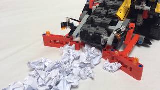 Lego Technic wheel loader 9 motors [upl. by Anitsirhk876]