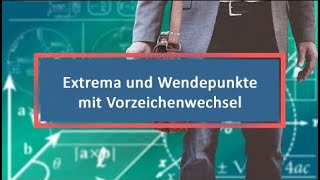 Extrema und Wendepunkte mit Vorzeichenwechsel [upl. by Gemina871]