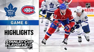 First Round Gm 6 Maple Leafs  Canadiens 52921  NHL Highlights [upl. by Eninaej]