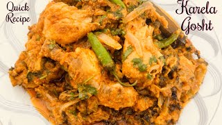 Tasty amp Spicy Karela Gosht  How to make Karela Gosht Recipe By Ama Hawa [upl. by Ayhtak]