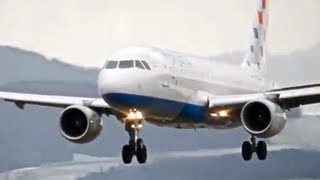 Airbus A320  First landing in Berne HD [upl. by Cherlyn]