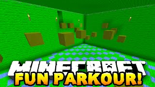 Minecraft FUN PARKOUR Fun Parkour Map wPrestonPlayz amp Lachlan [upl. by Vacuva]