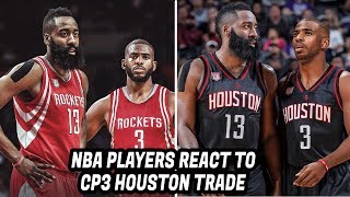 NBA Players REACT to Chris Paul Trade to the Houston Rockets [upl. by Shanney541]