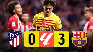 Atletico Madrid vs Barcelona 03 La Liga 202324  MATCH REVIEW [upl. by Anihtyc204]