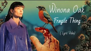 Winona Oak  Fragile Thing Official Lyric Visualiserwinonaoak [upl. by Quinn154]