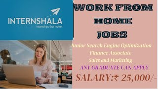 WORK FROM HOME JOBS FRESHERS ANY GRADUATE CAN APPLY SALARY 25000 PER MONTH [upl. by Prestige]