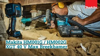 Makita HM001G XGT 40 V  HM002G 2x40 V Max Breekhamer [upl. by Loring]