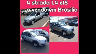 4 Fiat strada 14 e 18 a venda em Brasilia df  cambine dupla [upl. by Wenn513]