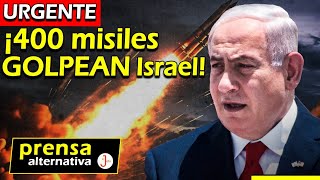 Israel es una coladera 400 misiles penetraron en las últimas horas [upl. by Esnohpla]