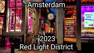 Red Light District Amsterdam 🇳🇱 The Netherlands  Walking Tour  November 2023 Walk [upl. by Nalod]