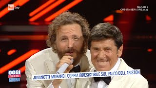 JovanottiMorandi coppia irresistibile sul palco dellAriston  Oggi è un altro giorno 07022022 [upl. by Lleryt]