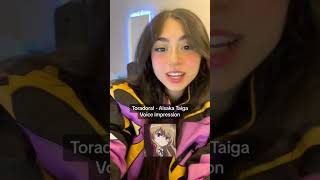 My voice impression of Aisaka Taiga from Toradora 🐯💢 My jacket is from SORA CLOTHING Toradora [upl. by O'Doneven703]