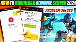 ADVANCE SERVER DOWNLOAD PROBLEM SOLVED  HOW TO DOWNLOAD FREE FIRE ADVANCE SERVER OB47 [upl. by Iago]