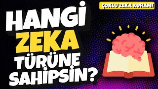 SİZ HANGİ ZEKA TÜRÜNE SAHİPSİNİZ  ÇOKLU ZEKA KURAMI Nedir Nerede İşimize Yarar [upl. by Annaeed]