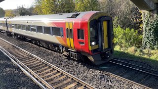 Class 158 Sprinter  158883  Awesome Tones  South Western Railway [upl. by Allekim]