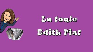 Accordion Cover  La foule Edith Piaf [upl. by Otho543]